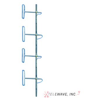 Antena Base VHF, de 4 Dipolos, rango de frecuencia 138 - 174 MHz.