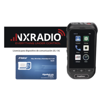 KIT Radio RG360 +12 Meses Servicio NXRADIOTERMINAL + SIM YOBI 1GB Mensual por 12 Meses