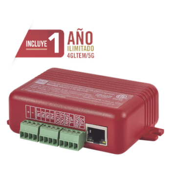 COMUNICADOR DUAL Universal para PANELES DE INCENDIO 4GLTEM - 1 Año de Servicio - Eventos a CMS