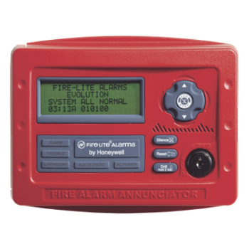 Anunciador remoto LCD de 80 caracteres para paneles de detección de incendio direccionables