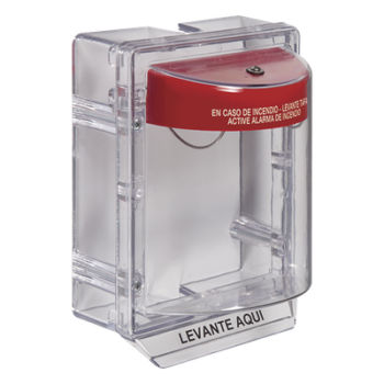 Cubierta Protectora Serie Stopper II® De Policarbonato, Con Bocina, Espaciador Transparente, Etiqueta en Español