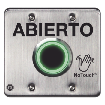 Interruptor IR Sin Contacto / Acero Inoxidable 304 Grado Médico / Salida Doble / Contacto Seco 120 VCA / LED Bicolor