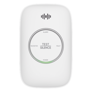 (HikFire) Detector de Gas Natural Metano (CH4) / Alarma Temprana / Salida para cierre de Válvula y/o activación de Ventilador / Protección IP30 / Alarma de 70dB a 115dB a 1 metro de distancia