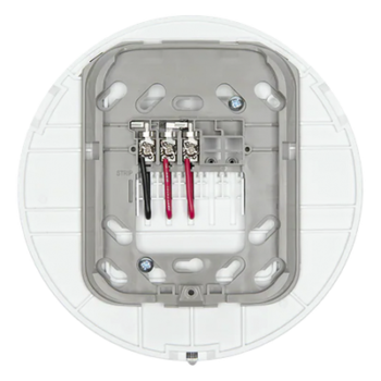 Base audiovisual inalámbrica direccionable para montaje en techo, color blanco, línea SWIFT compatible con paneles Fire-Lite