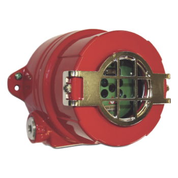 Detector de flama multiespectro UV y doble IR/Visible, cono de visión de 90 grados, alcance mayor a 60 metros, salida 4-20 mA y ModBus RS-485
