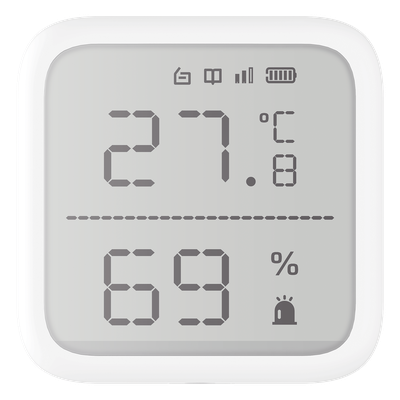 (AX PRO) Detector de Temperatura y Detector de Humedad Inalámbrico / 2.7" de Tamaño / Uso en Interior / Rango de Detección desde -35°C hasta 99°C