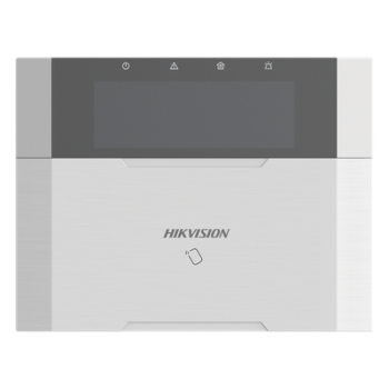 (AX HYBRID PRO) Teclado Compatible con el Panel Hybrid Pro Hikvision DS-PHA64-LP y DS-PHA64-LP(B) / Pantalla LCD / 2 zonas cableadas / 1 salida de alarma / 64 Llaveros