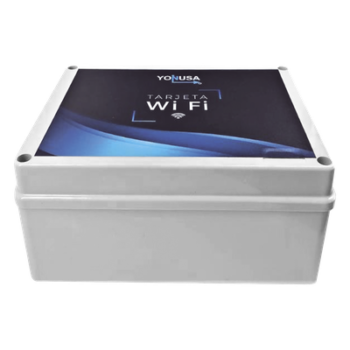 Modulo WIFI LITE con gabinete para uso en Energizadores YONUSA / Aplicación sin costo / Botón de Pánico/ 1 Salida Propósito General