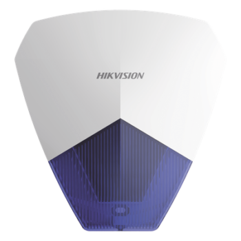Sirena Estrobo Cableada Hikvision DS-PS1-B / 105 dB / LED Azul / IP54 / Compatible con Cualquier Panel de Alarma