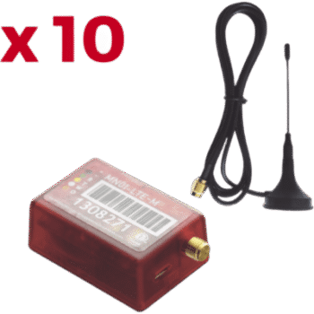 KIt de 10 Comunicadores de Alarma MN01LTEM con Antena 4GLTEM and 5G / Incluyen 2 Años de Cobertura / Aplicación Gratuita / Cero Configuración / Compatible Honeywell/DSC/CROW/PIMA