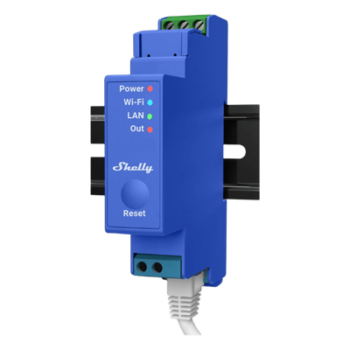 Relevador Inteligente / 1 Canal / Contacto Seco / Wi-Fi, Bluetooth y Ethernet / 16 A / Riel DIN / -20°C a +40°C