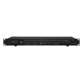 Amplificador de Audio | 2 x 60W | Baja Impedancia 4 - 8Ω | Reproductor Bluetooth, USB, SD | Efectos Integrados Delay, Echo, Repeat