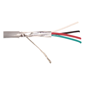 Cable 4 x 18 AWG / Blindado / 305 Metros (1000 Pies) / Riser / UL / Color Gris / Hecho en México