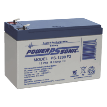 Batería 12V, 8AH, Para Respaldo, Tecnologías AGM/VRLA, 5 Años Vida Útil, Terminales F2, Reconocida UL