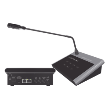 Microfono Remoto de 4 Zonas Para Sistema de Voceo | Compatible Con Amplificadores SF4240UC y SF2240UC