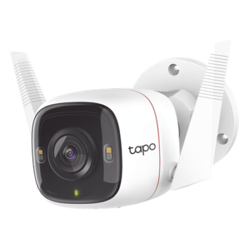 Cámara IP 4 Megapixel (2K) / Lente 3.18 mm / Wi-Fi / 30 mts IR / Exterior IP66 / Audio Bidireccional / Micro SD  hasta 256 GB / Compatible con Google y Alexa