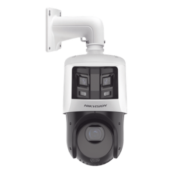 [TandemVu] PTZ IP 4 Megapixel con Cámara Panoramica 6 Megapixel / 25X Zoom / 100 mts IR / IP66  / WDR / PoE+ / Entrada-Salida de Audio y Alarma / Ultra Baja Iluminación / Micro SD