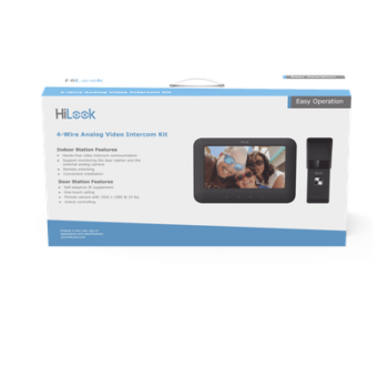 Kit de Videoportero Analógico / Pantalla LCD 7" / Frente de Calle IP65 / Visión Nocturna IR 2 m (6.6 ft) / Audio Bidireccional / Salida de Relé