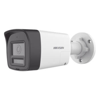 [Audio Bidireccional + Dual Light + ColorVu] Bala TURBOHD 2 Megapixel (1080p) / Lente 2.8 mm / 30 mts IR EXIR + 20 mts Luz Blanca / Micrófono y Bocina Integrado / Exterior IP67 / Metal / dWDR
