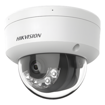 [Dual Light] Domo IP 8 Megapixel (4K) / Lente 2.8 mm / 30 mts IR + 30 mts Luz Blanca / Micrófono Integrado / Antivandálico IK08 / ACUSENSE Lite / Exterior IP67 / H.265 / PoE / Micro SD