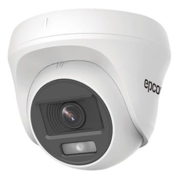 Turret TURBOHD 2 Megapíxel (1080p) / Imagen a color 24/7 / Lente 2.8 mm / Policarbonato / Luz Blanca 20 mts / Interior / Microfono Integrado / TVI-AHD-CVI-CVBS / dWDR
