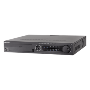 DVR 32 Canales TurboHD + 32 Canales IP / 8 Megapixel (4K) / 4 Bahías de Disco Duro  / RAID 0,1,5,6,10 / POS / Acusense / 16 Entradas de Alarma