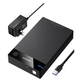 Carcasa de Disco Duro para  3.5" y  2.5" (Enclosure) | Con Cable USB 3.0 | Para HDD 3.5" / SSD 2.5" | SATA I/II/III | UASP | Hasta 16 TB | Compatible con Windows, Linux, Mac OS | No Requiere Controlador | Cable 1m | Incluye Adaptador d
