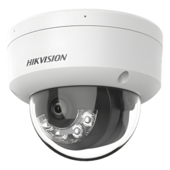 [Dual Light] Domo IP 6 Megapixel / Lente 2.8 mm / 30 mts IR + 30 mts Luz Blanca / Micrófono Integrado / ACUSENSE Lite / Exterior IP67 / H.265 / PoE / ONVIF