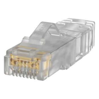 Plug RJ45 Cat6A, Para Cable UTP de Calibre 26 AWG, Chapado en Oro de 50 Micras, Paquete de 100 Piezas