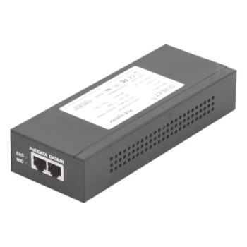 Inyector Super Hi-PoE / 56 Vcc / 60 Watts / Para Domos HIKVISION PTZ / IP (-AE / DE) / Soporta 802.3 af / at / Para Aplicaciones de CCTV