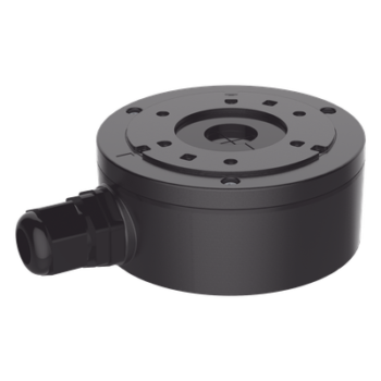 Caja de Conexión de Metal Color Negro / Exterior IP66 / Compatible con DS-2CD1043G2-LIUF/BLACK & DS-2CD2043G2-I(U)(BLACK)