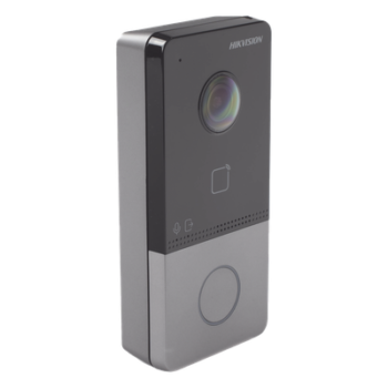 Videoportero IP 2 Megapixel / PoE Estandar / IP65 / Apertura desde Hik-connect / Soporta 1 Departamento y Hasta 6 Monitores / Soporta Tarjetas Mifare / 1 Salida Relay