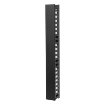 Organizador de Cable Vertical de 24 Unidades Rack Sencillo, Compatible con Racks Serie EIRL y EIQR