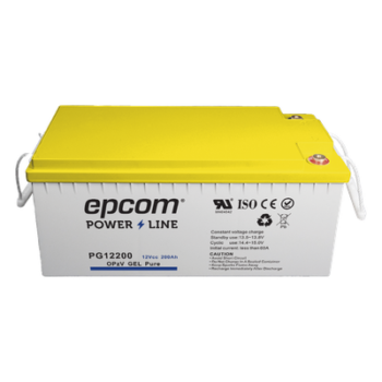 Batería de GEL PURO OPzV / 12 V @ 200 Ah / Ciclo profundo / Uso en Aplicaciones Fotovoltaicas y de Respald