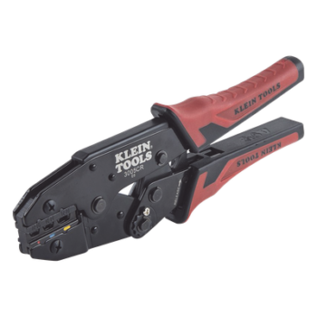 Pinza Ponchadora para Terminales con Aislamiento en Cable de Cobre Sólido y Trenzado de 10-22 AWG.