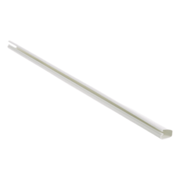 Canaleta LD5 de PVC rígido, con cinta adhesiva para instalación sin herramientas, 26 x 15 x 1828.8 mm, Color Blanco