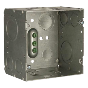 Caja Cuadrada 4- 11/16" x 4 11/16"/ Profundidad de 3-1/4"/ 2 Entradas 1", 1 1/4", 1 1/2", 2", 2 Entradas 1"-1 1/4", 2 Entradas 3/4 "- 1", 4 Entradas 1/2" - 3/4", 2 Entradas 1/2".