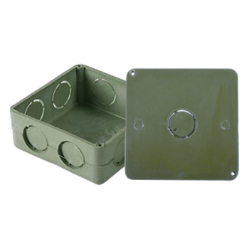 Caja Cuadrada y Tapa para Tubería PVC Conduit de 1".