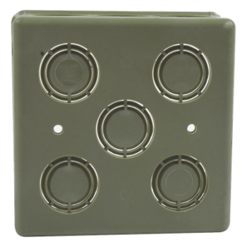Caja Cuadrada  de 1/2" - 3/4" para PVC Conduti Pesado.