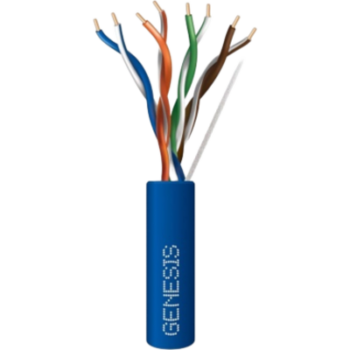 Bobina de Cable de 305 Metros (1000 Pies) / UTP Cat6 Riser / Color Azul / UL, CMR, Probado a 350 MHz / Para Aplicaciones de CCTV, Redes de Datos IP Megapixel / Control RS485