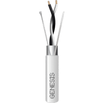 Carrete de 305 Metros (1000 Pies) / Cable 2 x 22 AWG / Color Blanco / Blindado / Plenum / Trenzado para Aplicaciones de Transmisión de Datos a Alta Velocidad para Automatización, EIA-485, BACnet y Otros Sistemas de Comunicación