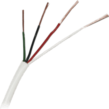 ( Venta x metro ) Cable 4x22 AWG, Color Blanco, uso INTERIOR, para aplicaciones en alarmas Aprobado UL, ( Hasta agotar existencias )