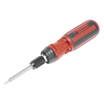 Desarmador 6 en 1 con Mango de Agarre Plástico (Torx #10 y #20, Hexagonal #5, PH0, PH2, Plana #5)
