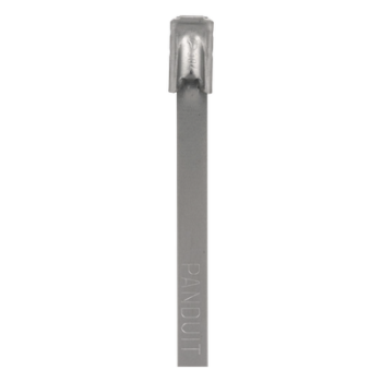 Cincho PanSteel de Acero Inoxidable Tipo 304, 362mm largo x 4.6mm ancho, Color Metálico, Paquete de 100pz