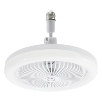 Ventilador de Techo con Luminario LED de 110 V CA 50/60 Hz / 40 W / 3 Tonos de Luz (6500 - 4 000 - 2 700 K) / Diámetro 250 mm / 3 Velocidades / Dimeable.