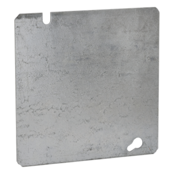 Tapa Cuadrada Ciega de  Acero Galvanizado de 4 11/16".
