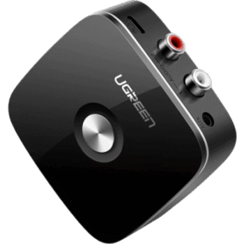 Receptor de Audio Bluetooth 5.0 a RCA o Auxiliar 3.5mm / Tecnología EDR / Reconexión Automática / Hasta 10 m / Ideal para Conectar Celulares, o Tabletas hacia alguna Bocina o Sistema de Audio