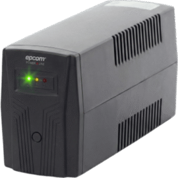 UPS de 850VA/510W / Topología Línea Interactiva / Entrada y Salida 120 Vca / Regulador de Voltaje AVR 80-150 Vca / Clavija NEMA 5-15P / 4 Tomas NEMA 5-15R /Sin RJ11 ni RJ45