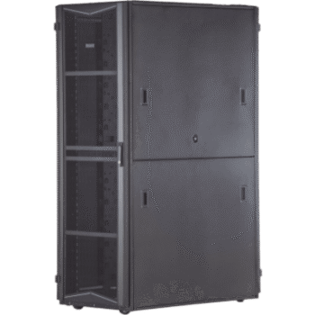 Gabinete FlexFusion para Centros de Datos, 42 UR, 600 mm de Ancho, 1070 mm de Profundidad, Fabricado en Acero, Color Negro