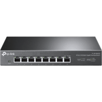 Switch Gigabit no administrable de 8 puertos 100 Mbps/ 1 Gbps/ 2.5 Gbps ideal para WiFi 6